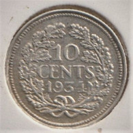 @Y@    Nederland  10   Cent   Wilhelmina 1934      (5261) - 10 Cent