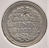 @Y@    Nederland  10   Cent   Wilhelmina 1935      (5262) - 10 Cent