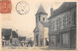 CPA 23 AHUN PLACE DE L'EGLISE - Autres & Non Classés