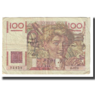 France, 100 Francs, Jeune Paysan, 1949, D AMBRIERES, GARGAM, 1949-04-07, TB - 100 F 1945-1954 ''Jeune Paysan''