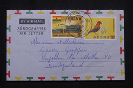 GHANA - Aérogramme De Accra Pour La Suisse En 1963 - L 99759 - Ghana (1957-...)
