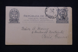 CUBA - Entier Postal  De Manzanillo Pour Paris En 1919 - L 99762 - Brieven En Documenten
