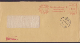 Slogan 'Distriktstoldkammer 3' (Customs, Duane) POSTKONTORET KBHVN's FRIHAVN 1979 Meter Cover Brief TÅSTRUP (Arr.) Cds. - Maschinenstempel (EMA)