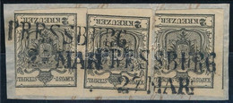 1850 3 X 2kr Kivágáson "PRESSBURG" - Other & Unclassified