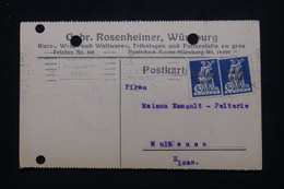 ALLEMAGNE  - Carte Commerciale De Nürnberg Pour Reims En 1921  - L 99776 - Cartas