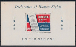 Liberia - 1958 - Bloc Feuillet BF N°Yv. 12 - Droits De L'homme - Neuf Luxe ** / MNH - Liberia