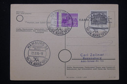 ALLEMAGNE - Carte De Correspondance De Hamburg Pour Regensburg En 1955, Affranchissement Berlin - L 99790 - Storia Postale
