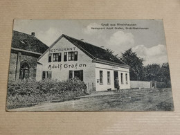 Gruss Aus Rheinhausen, Restaurant Adolf Grafen - Freiburg I. Br.