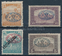 **, * Debrecen I. 1919 4 Klf Bélyeg Bodor Vizsgálójellel - Altri & Non Classificati