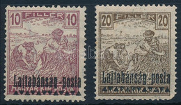 ** Nyugat-Magyarország III. 1921 Arató 10f Barna Hátoldali Felülnyomással + 20f, Mindkettő Bodor Vizsgálójellel (ex Kirá - Altri & Non Classificati