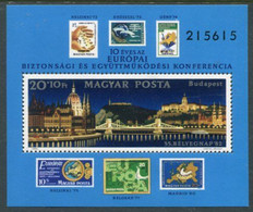 HUNGARY 1982 European Scurity Conference Block MNH / **.  Michel Block 159 - Nuovi