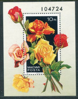 HUNGARY 1982 Roses  Block MNH /**.  Michel Block 156 - Unused Stamps