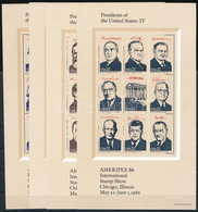 ** 1986 Bélyegkiállítás Blokksor, Stamp Exhibition Block Set Mi 17-20 - Sonstige & Ohne Zuordnung