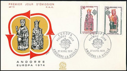 1974 Europa CEPT Sor Mi 258-259 FDC-n - Sonstige & Ohne Zuordnung