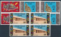 ** 1977 Múzeumok Sor Négyestömbökben, Museums Set In Blocks Of 4 Mi 109-111 - Altri & Non Classificati