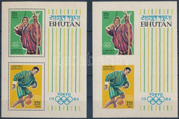 ** 1964 Nyári Olimpia; Tokió Blokksor Mi 1 B + C - Other & Unclassified