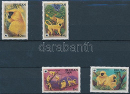 ** 1984 WWF Arany Langúr Sor Mi 840-843 + 4 CM + 4 FDC-n - Other & Unclassified