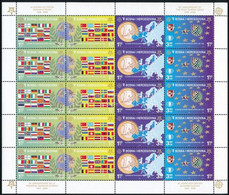 ** 2005 50 éves Az Europa CEPT Bélyeg Kisív, Europa CEPT Minisheet Mi 419 A-422 A - Sonstige & Ohne Zuordnung