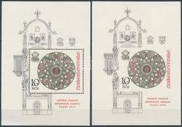 ** 1978 PRAGA Nemzetközi Bélyegkiállítás Fogazott + Vágott Blokk, PRAGA International Stamp Exhibition Perforated + Impe - Altri & Non Classificati