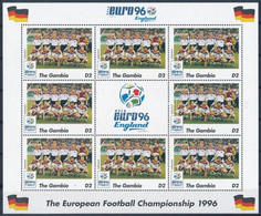 ** 1996 Labdarúgó Európa-bajnokság, Anglia Kisív, European Football Cup, England Minisheet Mi 2374 - Altri & Non Classificati