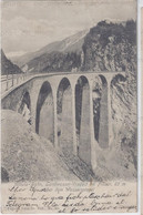 Svizzera Abula-Bahn - Landwasser-Viadukt Bei Filisur  65 M Uber Dem Wasserspieghel -1903 - Bella Scritta In Lingua - Filisur