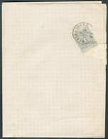 N°23 - PETIT LION 1 Centime Gris Obl. Dc MARIEMBOURG 8 JUIN 68 sur Imprimé (bande Otée) / Circulaire Datée Du 29 Mai 186 - 1866-1867 Blasón