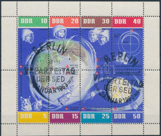 O 1962 Űrutazás Kisív, Space Travel Mini Sheet Mi 926-933 - Other & Unclassified