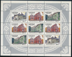 ** 1995 850 éves Moszkva: Magánházak Kisív, The 850th Anniversary Of Moscow: Private Houses Minisheet Mi 415-417 - Sonstige & Ohne Zuordnung