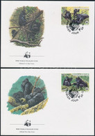 1985 WWF: Hegyi Gorilla Sor Mi 1292-1295 4 Db FDC-n - Altri & Non Classificati