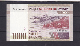 Rwanda 1000 Fr 1994  Unc  One Year Type ,, Rare - Autres - Afrique