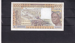 AOF 1000 Fr 1989 Benin   XF - Stati Dell'Africa Occidentale