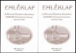 2002 A Magyar Olimpiai Akadémia XXXVIII. Vándorgyűlésének Emléklapján Aláírások, Közte Novák Éva úszó, Szondy István ött - Other & Unclassified