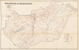 1956 Magyarország Autóbusz Hálózata (MÁVAUT), A Hátoldalán Országos Takarékpénztár (OTP) Takarékbetét-könyv Reklámmal, S - Sonstige & Ohne Zuordnung