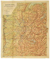Dauphiné-Savoie, 1: 400 000, Francia Nyelvű Térkép, 60×50  Cm - Autres & Non Classés
