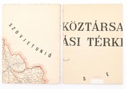 1962 A Magyar Népköztársaság Államigazgatási Térképe, 2 Részes, 1:400.000, Bp., K.S. H. Népszámlálás Térképészete,(Offse - Sonstige & Ohne Zuordnung