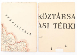 1962 A Magyar Népköztársaság Államigazgatási Térképe, 2 Részes, 1:400.000, Bp., K.S. H. Népszámlálás Térképészete,(Offse - Autres & Non Classés