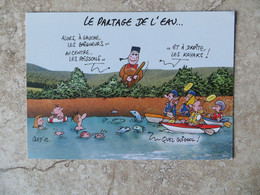 CPM Le Partage De L' Eau - écologie Illustrateur Cled '12  Guignol Institut De Recherches Pour L'environnement IRSTEA - Santé