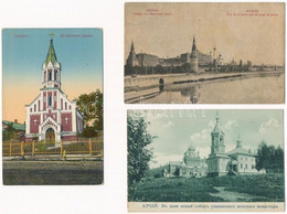 ** 3 Db RÉGI Orosz Város Képeslap Vegyes Minőségben / 3 Pre-1945 Russian Town-view Postcards In Mixed Quality - Non Classificati