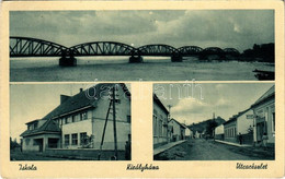 T2/T3 1940 Királyháza, Korolevo, Královo Nad Tisou; Tisza Híd, Iskola, Utca, üzlet / Bridge, School, Street View, Shop + - Unclassified
