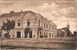 T2 1910 Munkács, Mukacheve, Mukacevo; Kereskedelmi Kör, Hausman H. és Veje, Berger Herman üzlete / Trading Club, Shops - Unclassified