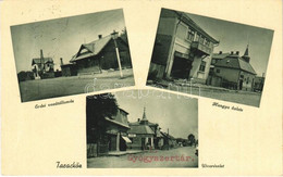 T2 1941 Taracköz, Teresva; Erdei Vasútállomás, Utca, Cikta, Hangya üzlete és Saját Kiadása / Forest Railway Station, Sho - Unclassified
