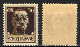 ITALIA RSI - 1944 - BASE ATLANTICA - IMPERIALE 30 CENT CON SOVRASTAMPA - MNH - Emissions Locales/autonomes