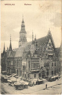 T2/T3 1908 Wroclaw, Breslau; Rathaus / Town Hall, Shops. Ernst Kretschmer No. 692. (EK) - Unclassified