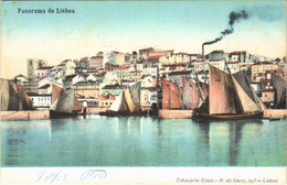 * T2 1906 Lisboa, Lisbon; General View, Sailboats - Non Classificati