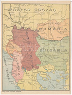 ** T2/T3 Magyarország, Románia, Szerbia, Bulgária, Montenegro, Albánia. Kiadja Löbl D. és Fia. Kihajtható Lap / Map Of H - Ohne Zuordnung