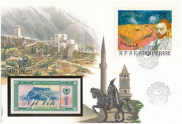 Albánia 1976. 1L Felbélyegzett Borítékban, Bélyegzéssel T:I Albania 1976. 1 Lek In Envelope With Stamp And Cancellation  - Non Classés