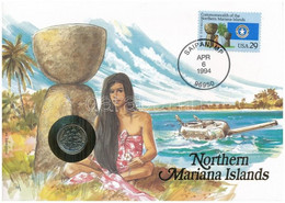 Amerikai Egyesült Államok / Észak Mariana-szigetek 1994P 10c Felbélyegzett Borítékban, Bélyegzéssel, Német Nyelvű Leírás - Non Classés