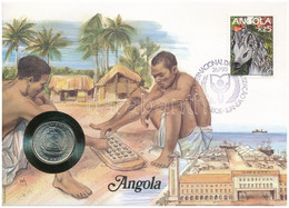 Angola 1975. 5KZ Felbélyegzett Borítékban, Bélyegzéssel, Német Nyelvű Leírással T:1  Angola 1975. 5 Kwanza In Envelope W - Non Classificati