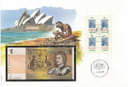 Ausztrália 1983. 1D Borítékban, Alkalmi Bélyeggel és Bélyegzéssel T:I  Australia 1983. 1 Dollar In Envelope With Stamps  - Non Classés