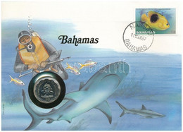 Bahamák 1985. 10c Felbélyegzett Borítékban, Bélyegzéssel, Német Nyelvű Leírással T:1  Bahamas 1985. 10 Cents In Envelope - Non Classificati